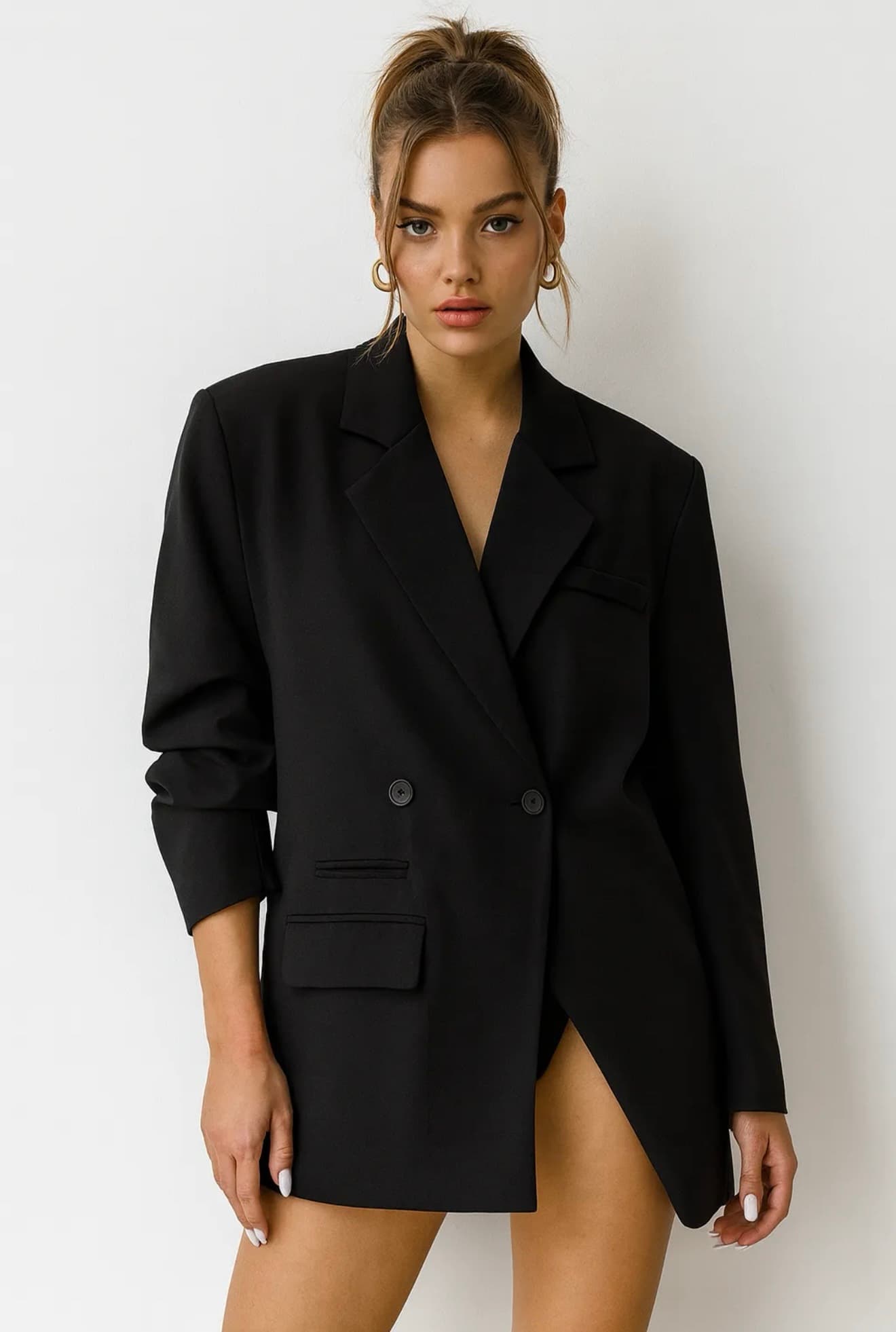 Blazer preto Oversized