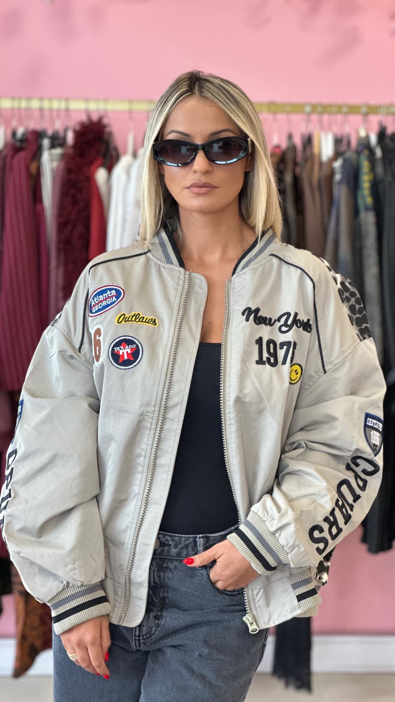 Bomber Cinza Camuflado