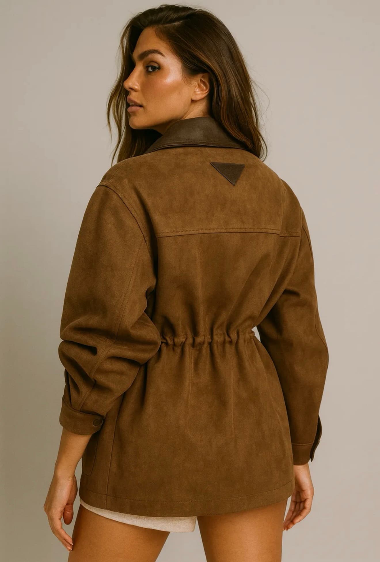 Casaco castanho inspiração