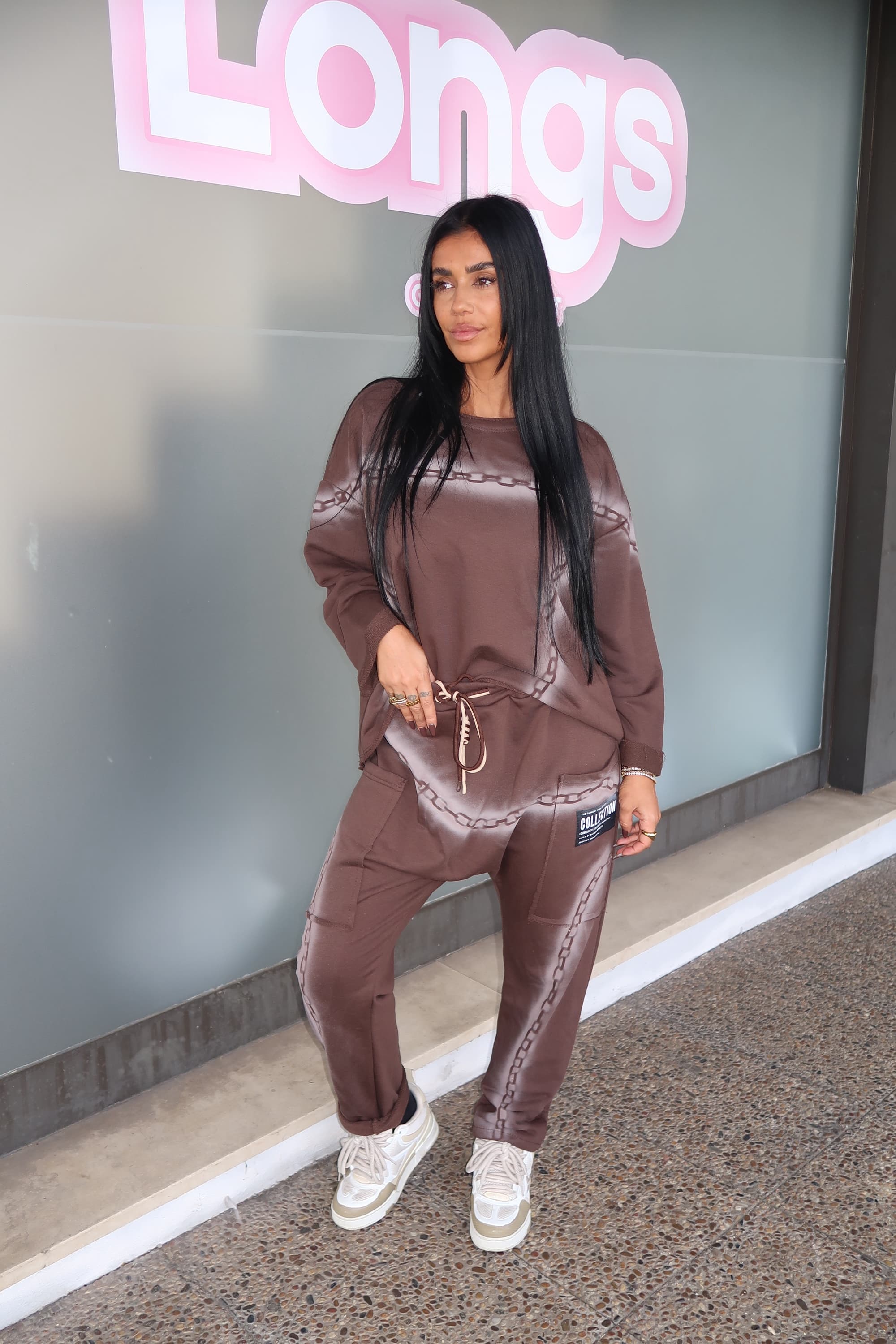 Fato treino Castanho